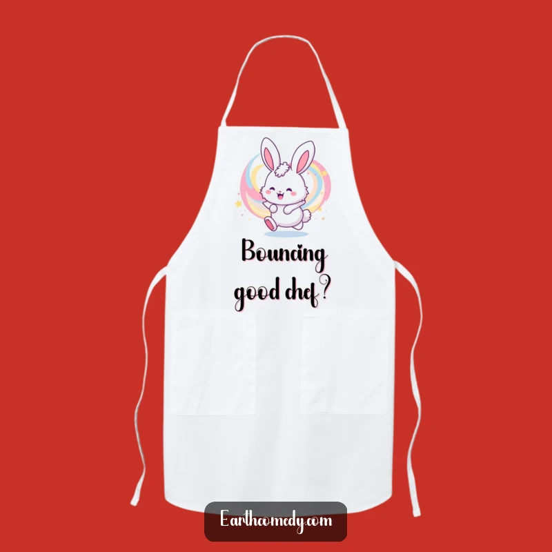 Funny Bunny Galaxy Apron: Cook Up Laughs with This Cosmic Kitchen Essential