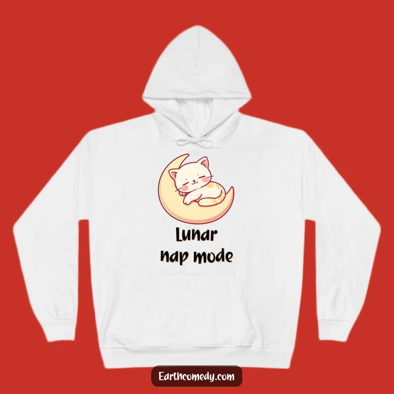 Funny Cat Moon Hoodie: Cozy Up with Cosmic Comfort and Feline Humor