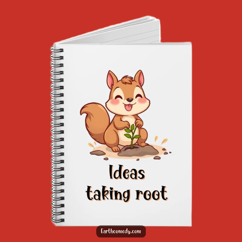 Funny Squirrel Gardener Notebook: Joyful Character Planting Seedling Gift