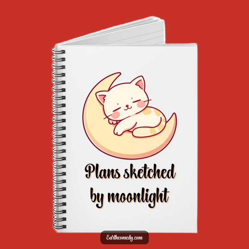 Funny Cat Moon Notebook: Jot Down Dreams with This Hilarious Feline Journal