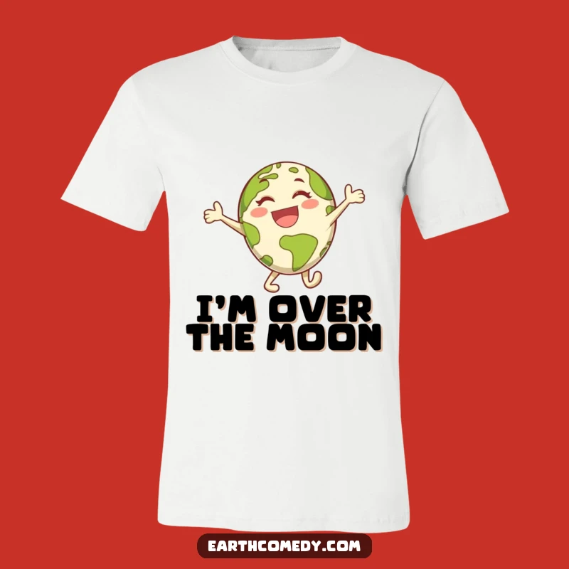 Funny Earth T-Shirt: Energetic Leap Graphic Tee, Hilarious Planet Gift!