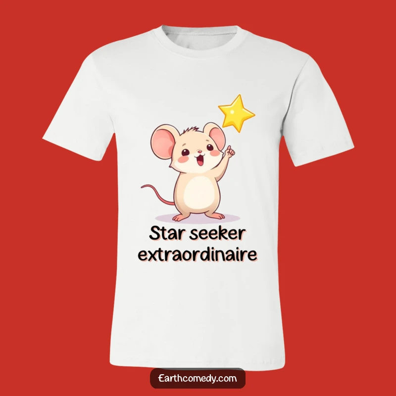 Funny Mouse Star T-Shirt: Point Towards Fun with This Hilarious Tee