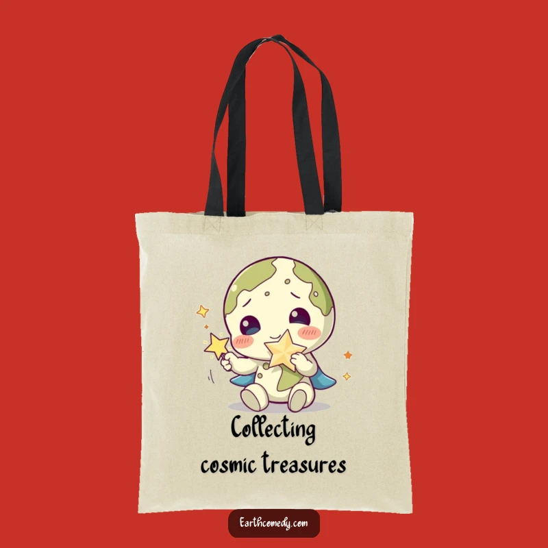 Funny Earth Tote Bag: Star Play Accessory, Carry Your Magic!